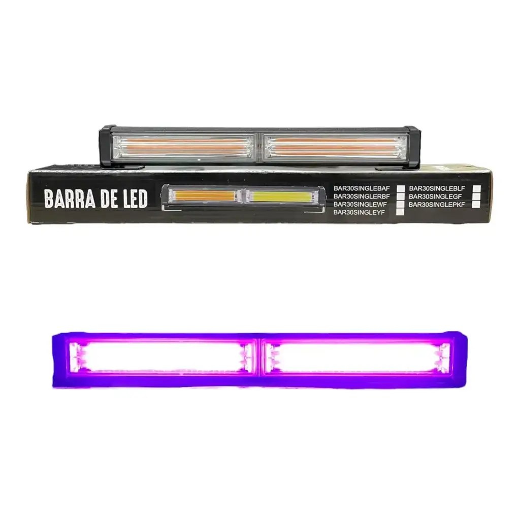 Barra LED rosa de 2 paneles COB con múltiples funciones | Levzen